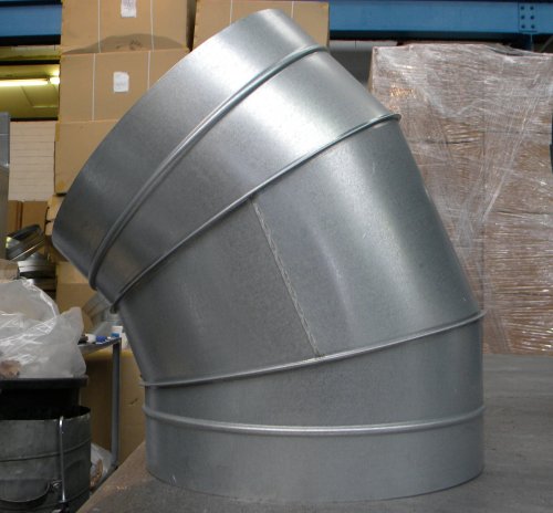 Galvanised Ducting 45 degree bend - 400 mm
