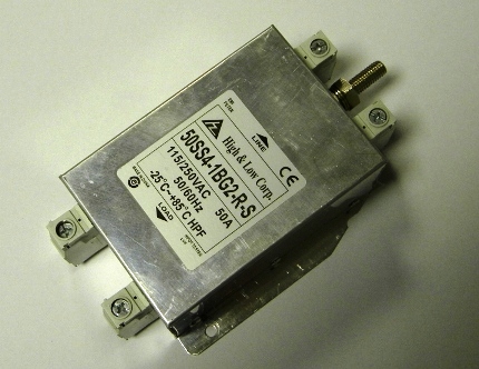 Mains Power Filter, single phase.