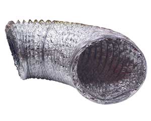 Flexible duct hose - 250 mm - Silver